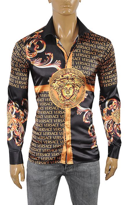 versace black medusa dress|Versace Medusa shirt men's uk.